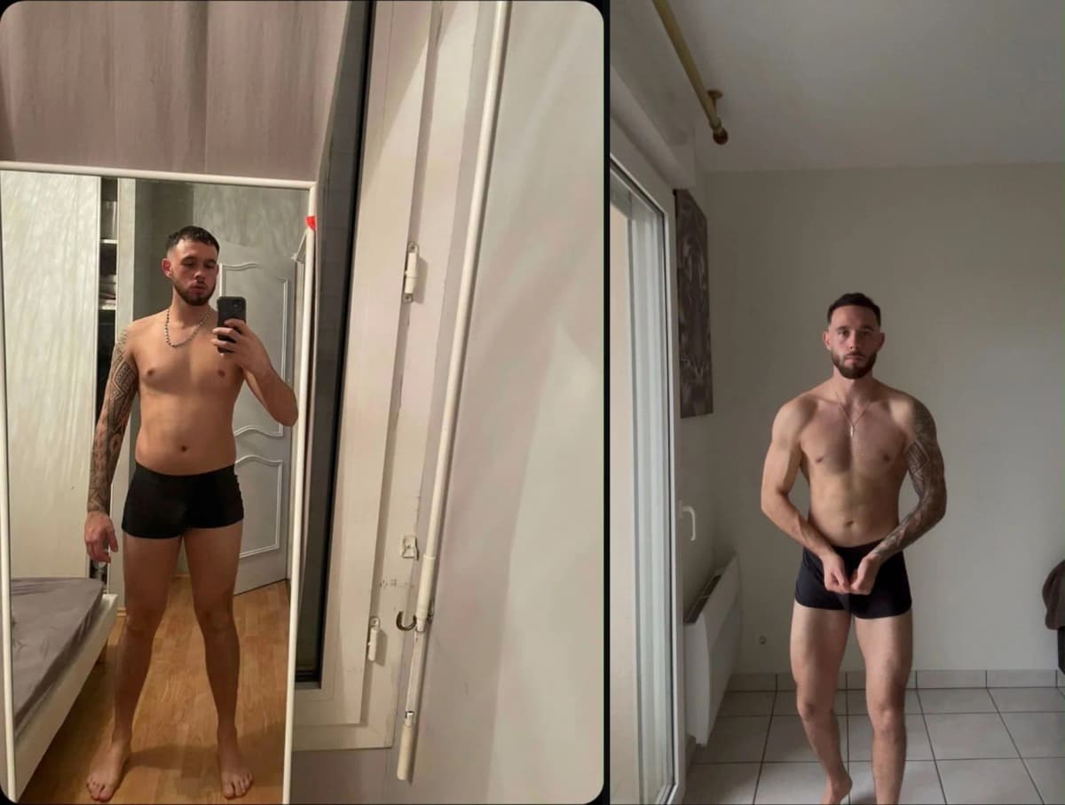 Rogelio, Avant, après, 6 mois
